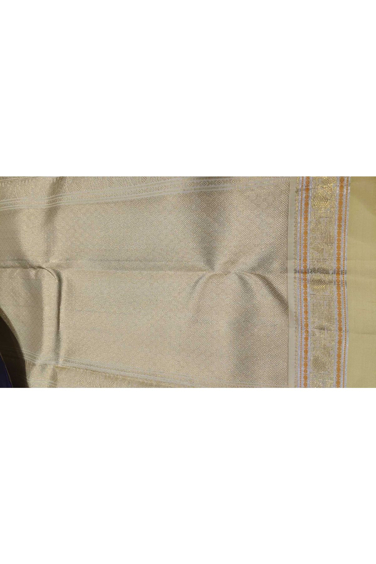 Kancheepuram Silk Navy Blue Saree