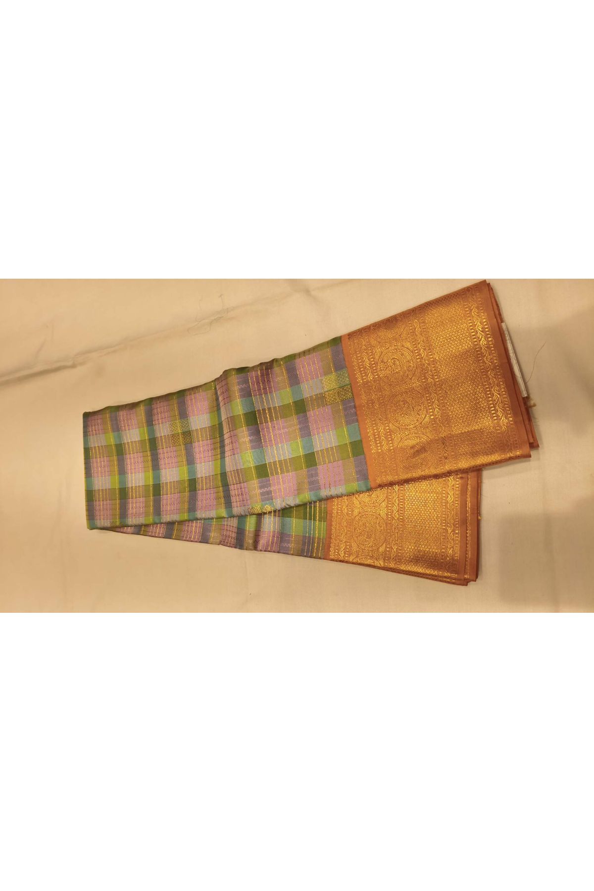 Kancheepuram Silk Multi-Colour Saree