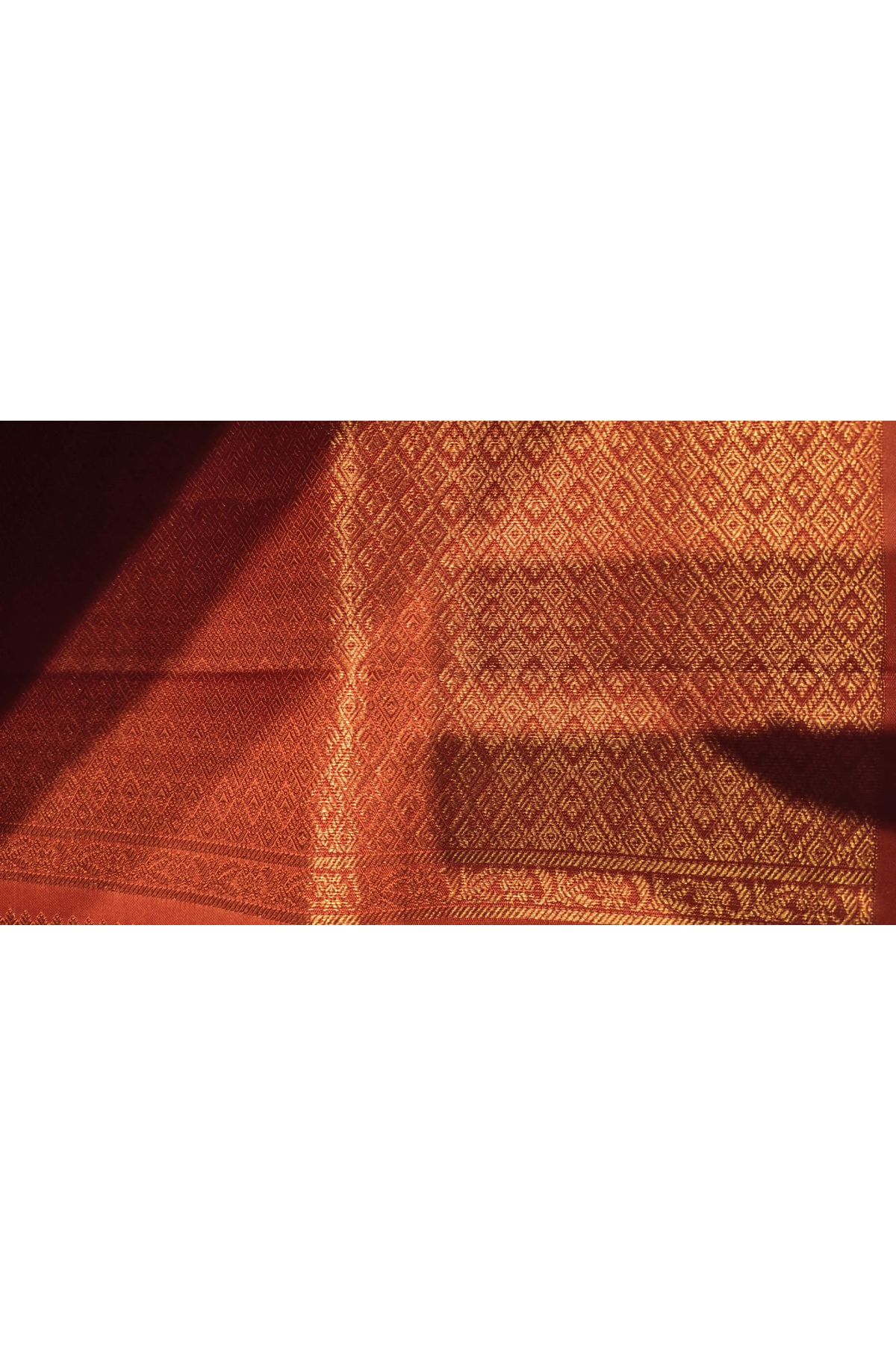 Gadwal Silk Orange Saree