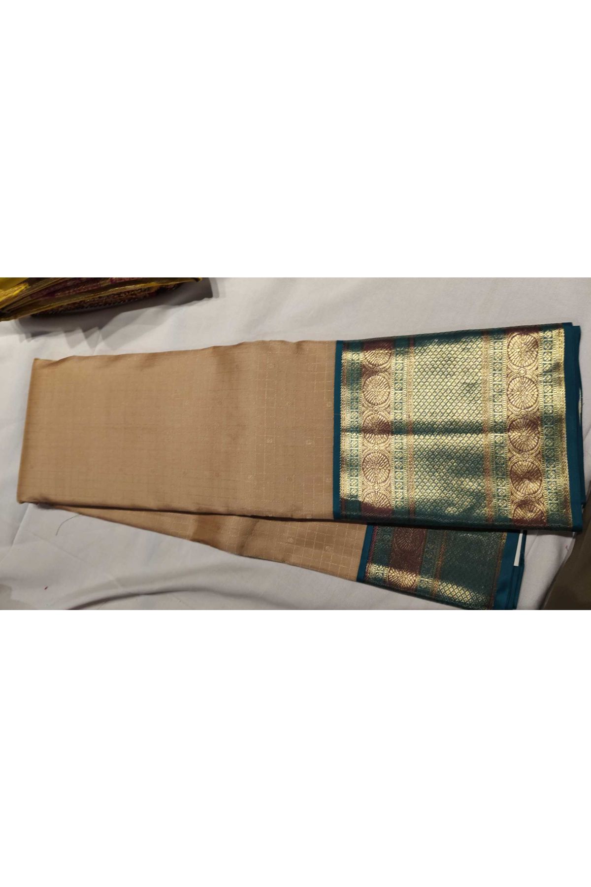 Kancheepuram Silk Salmon Peach Saree