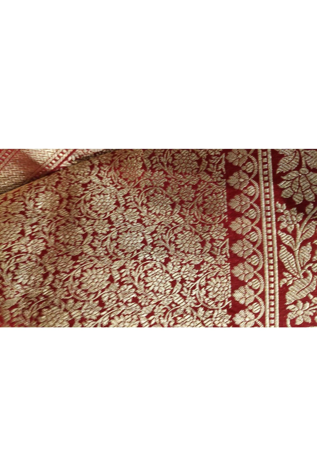 Banarasi Silk Maroon Saree