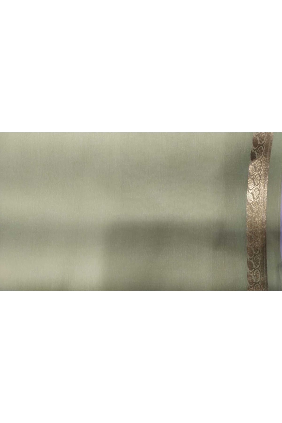 Mysore Crepe Light Green Saree