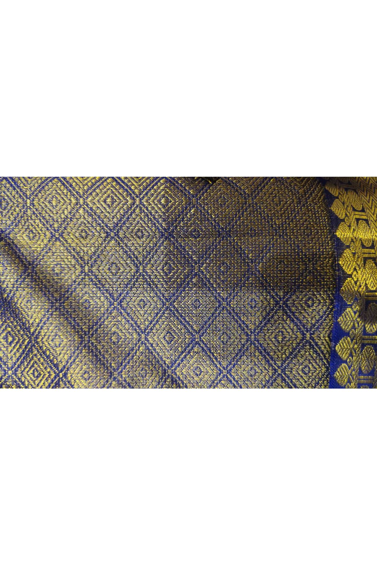 Kancheepuram Silk Navy Blue Saree