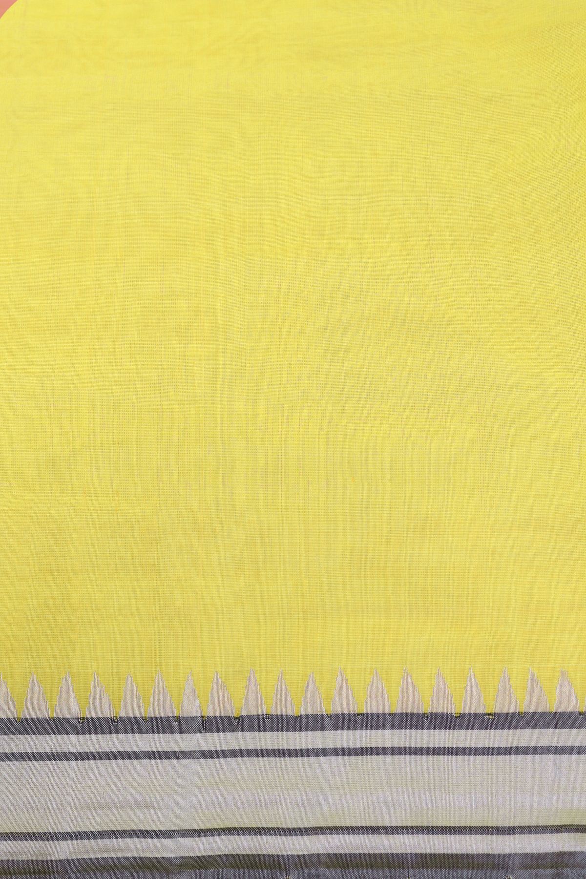 Khaadi Cotton Yellow Saree