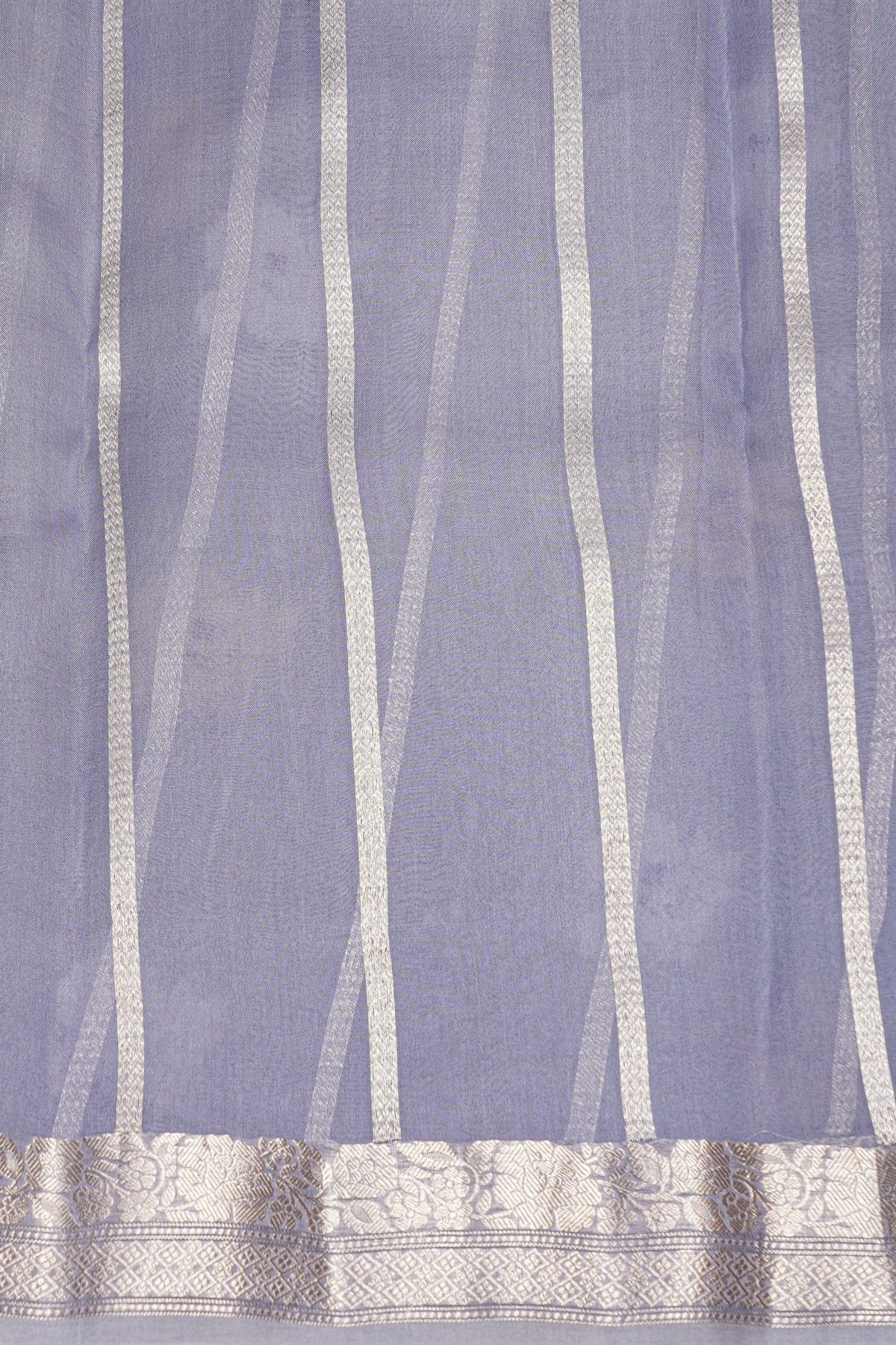 Designer Organza Grey Saree