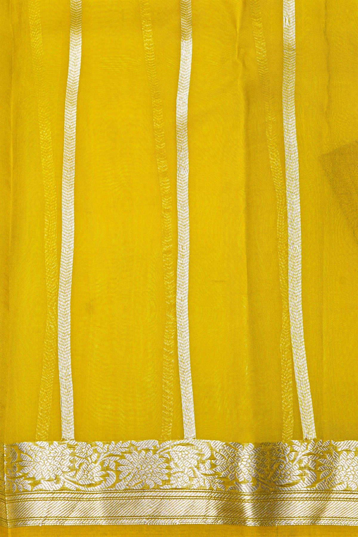 Designer Organza Light Yellow Saree