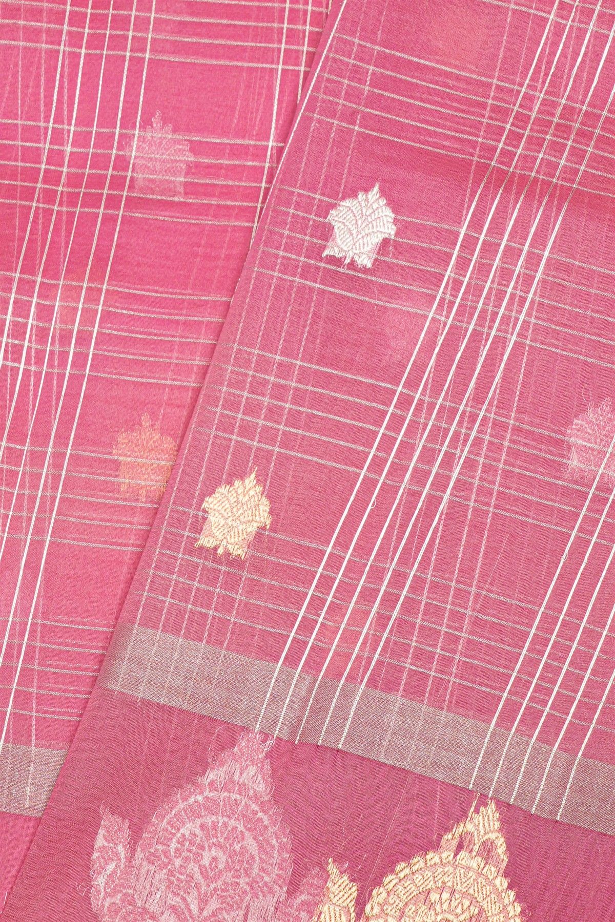 Designer Organza Light Pink Saree