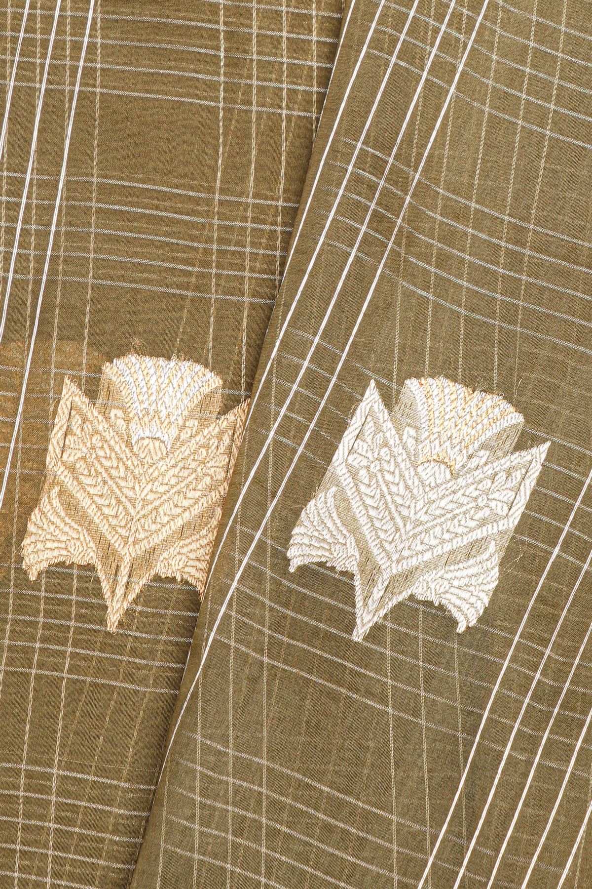 Designer Organza Beige Saree