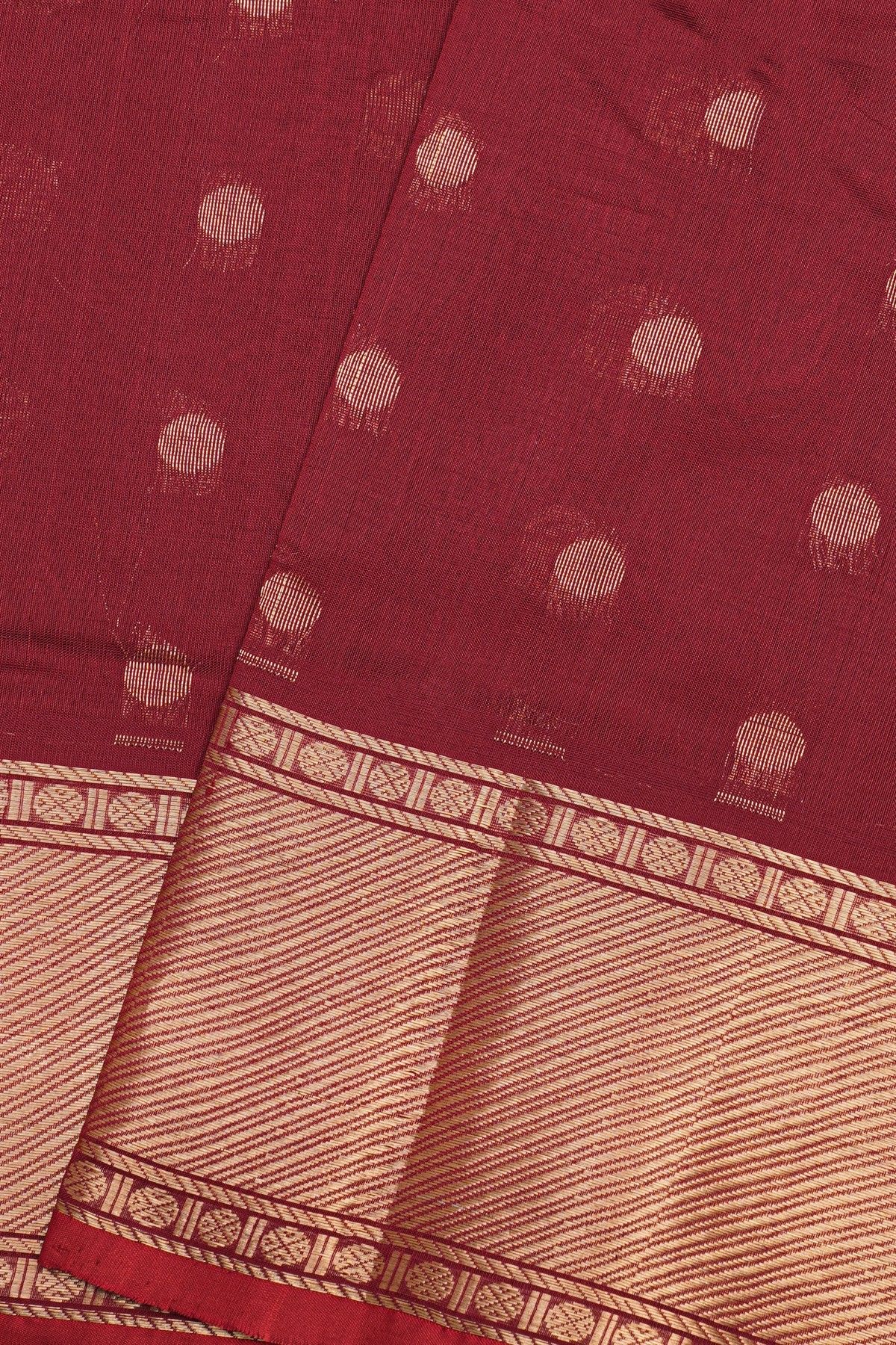 Kuppadam Designer Sico Maroon Saree