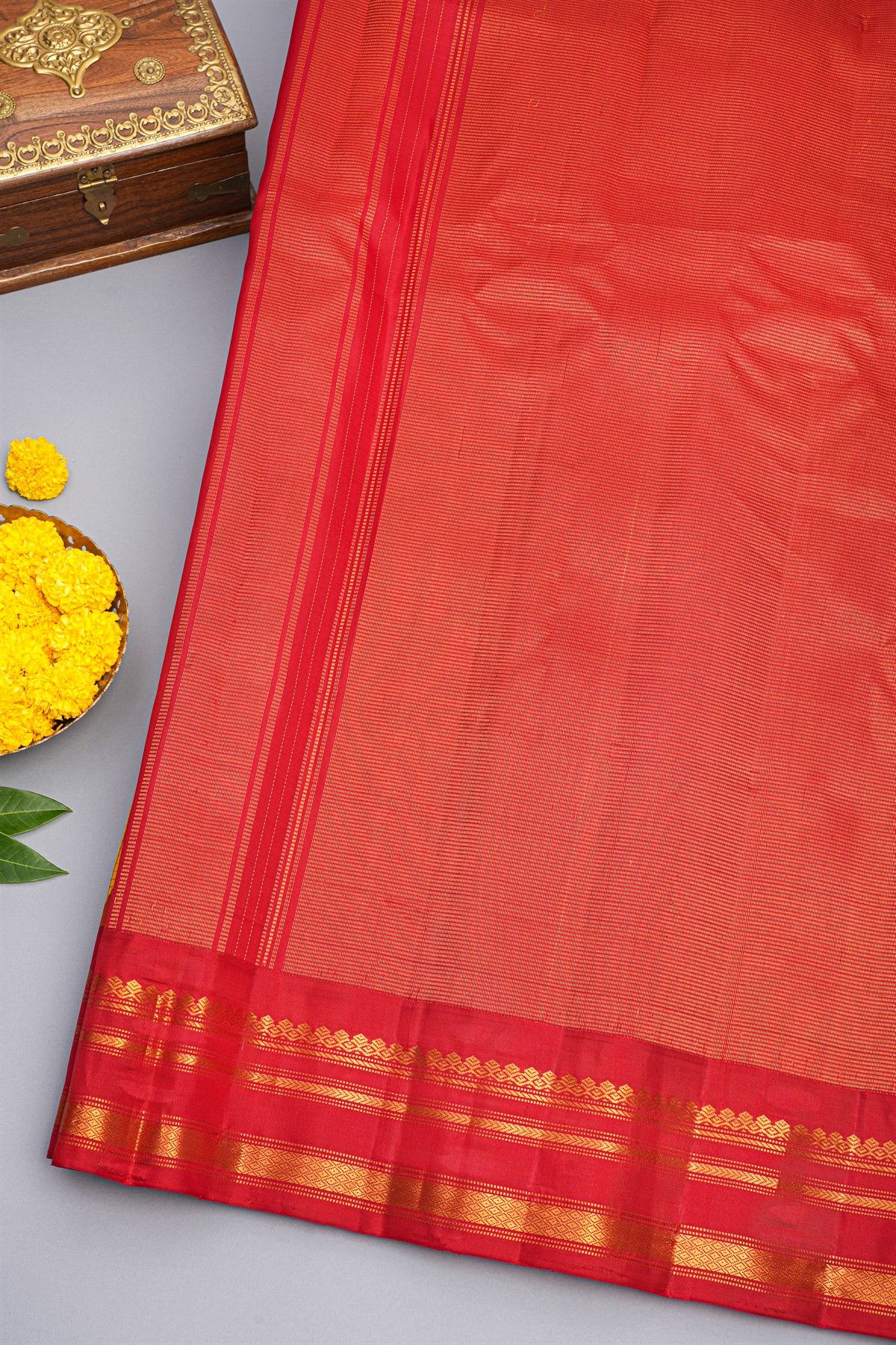 Gadwal Silk Yellow Saree