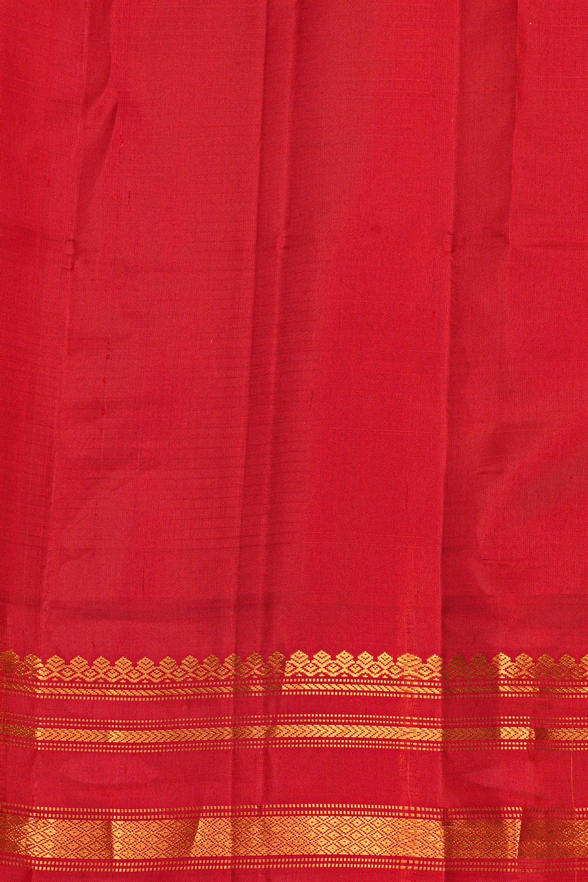 Gadwal Silk Yellow Saree