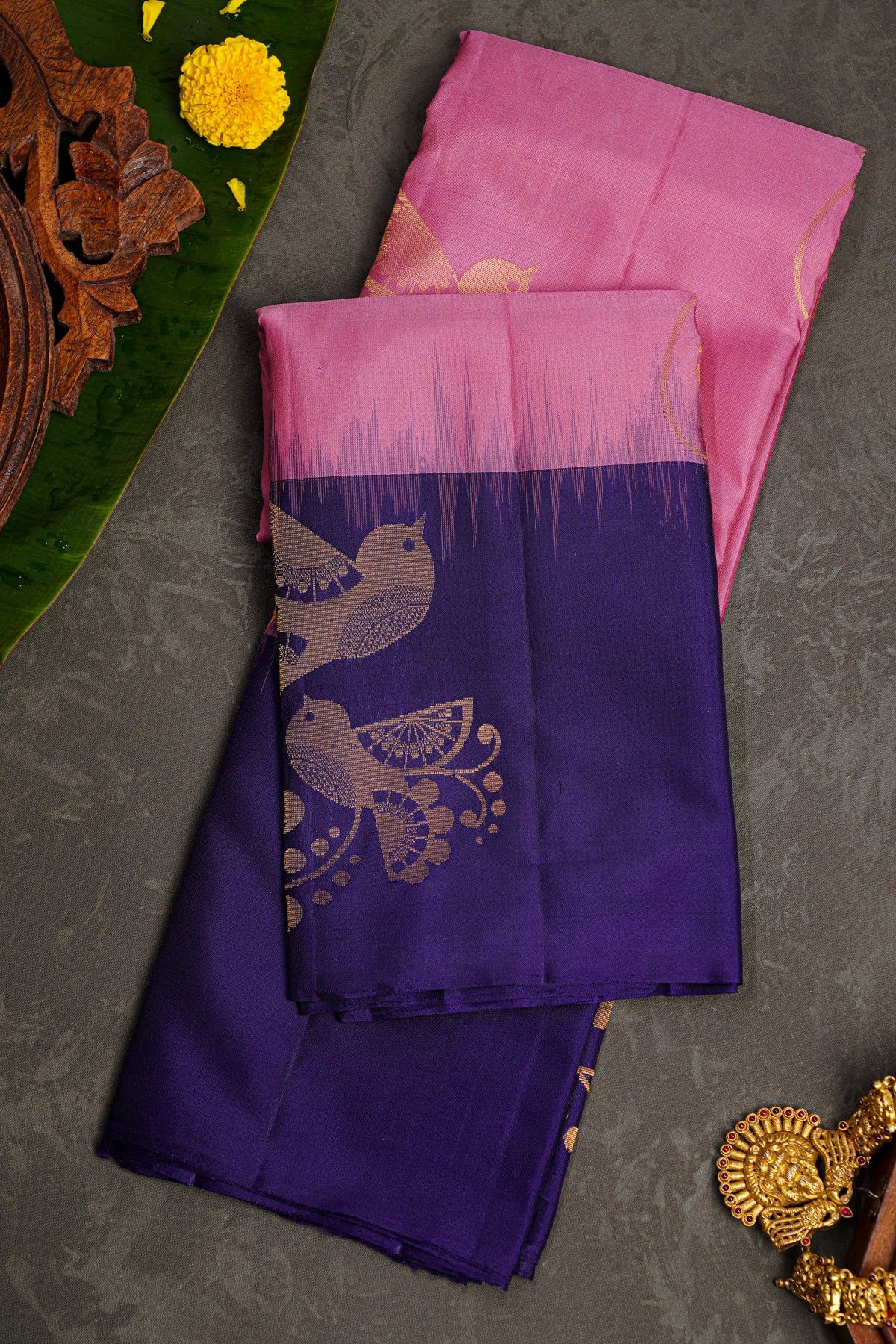 Coimbatore Soft Silk Pink Saree