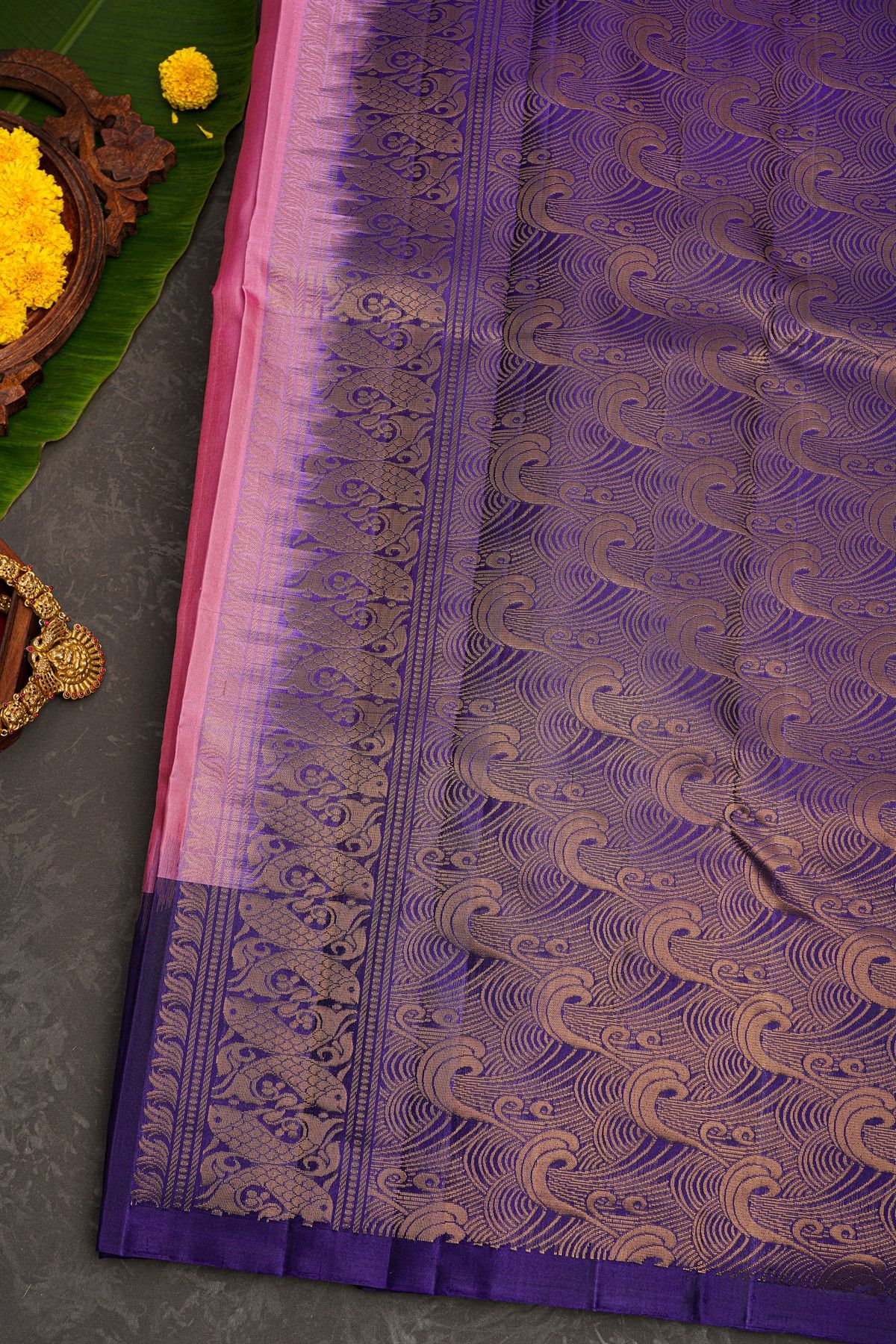 Coimbatore Soft Silk Pink Saree