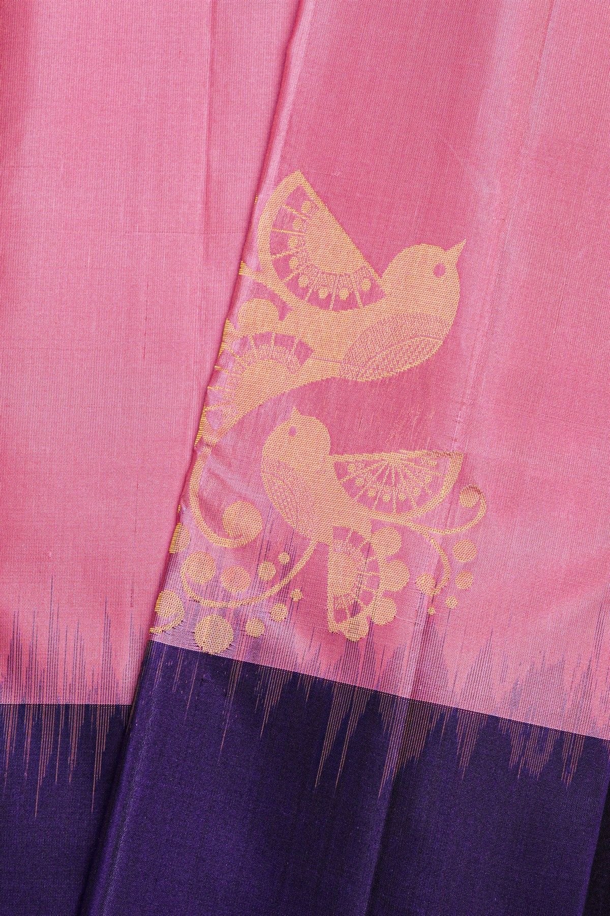 Coimbatore Soft Silk Pink Saree