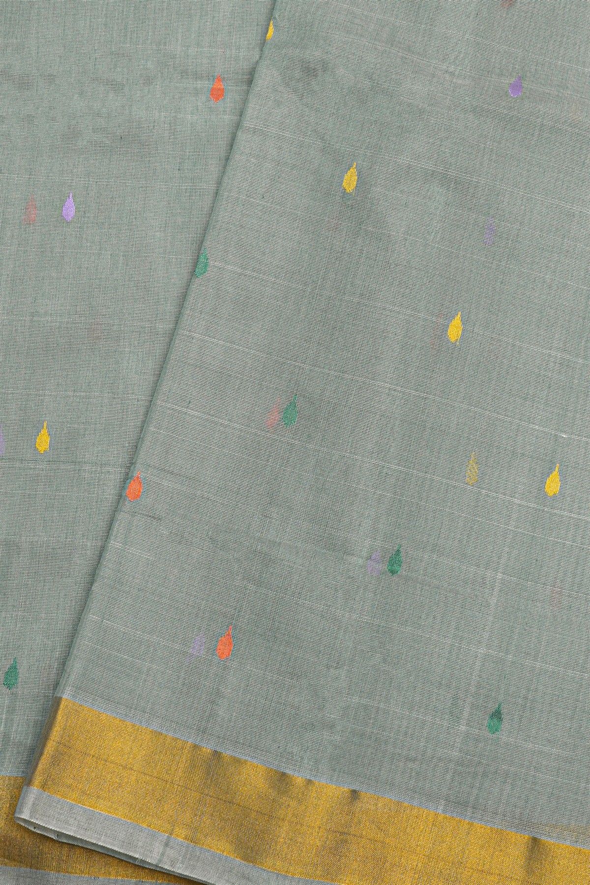 Khaadi Cotton Grey Saree