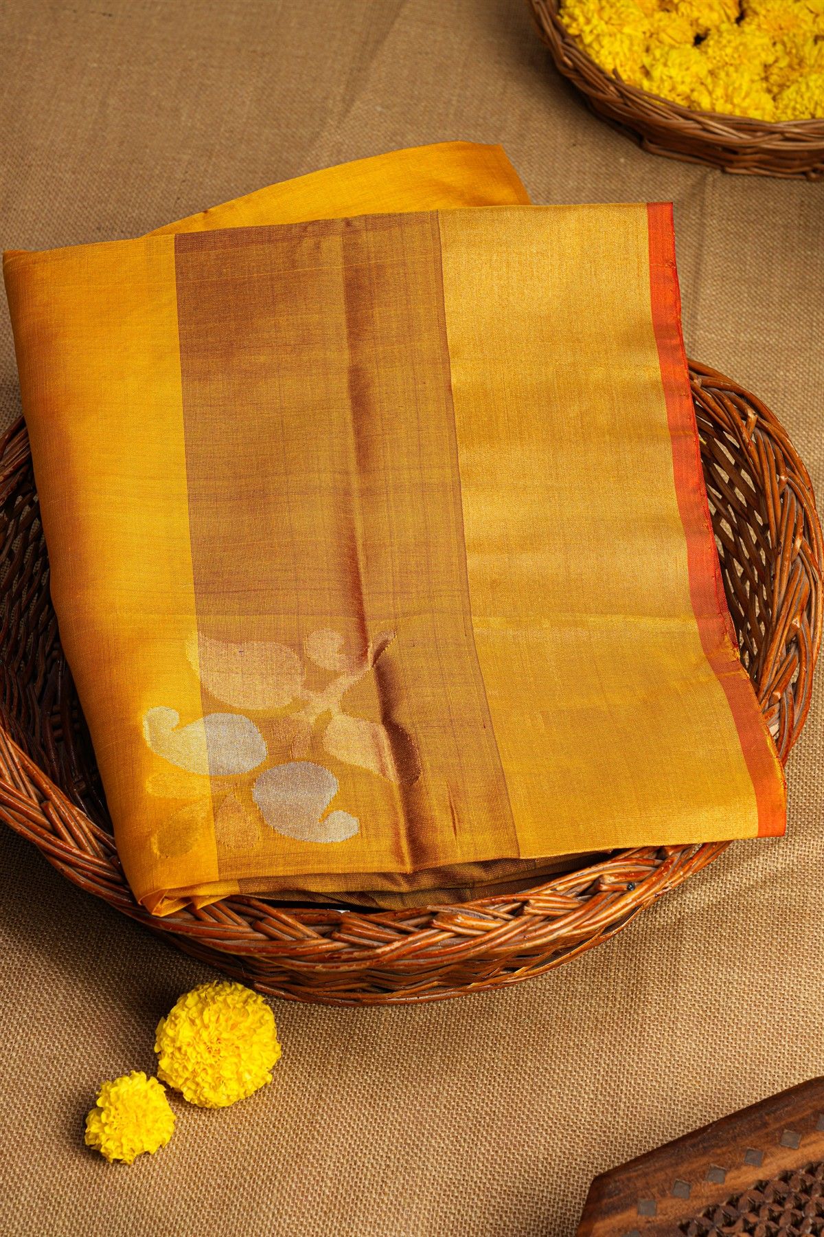 Uppada Silk Yellow Saree