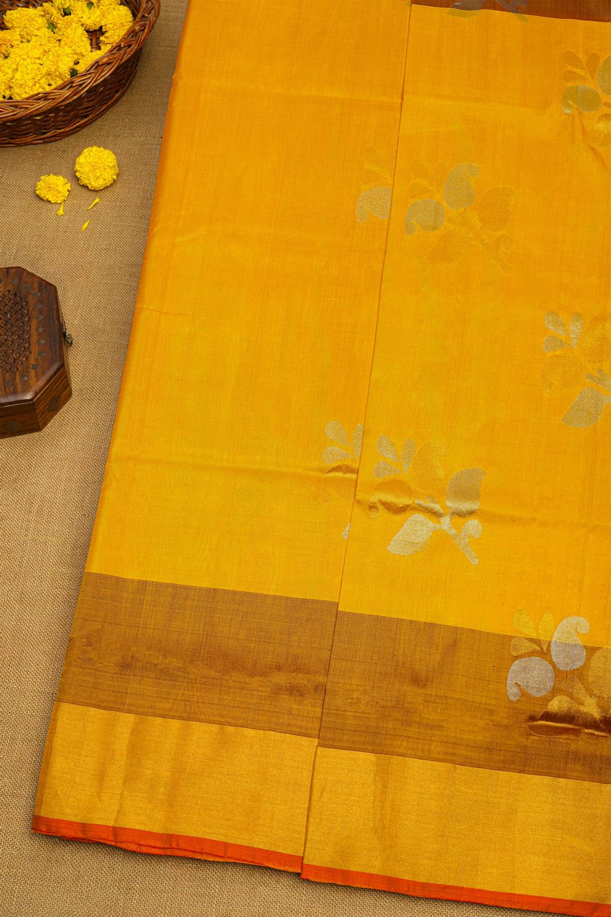 Uppada Silk Yellow Saree