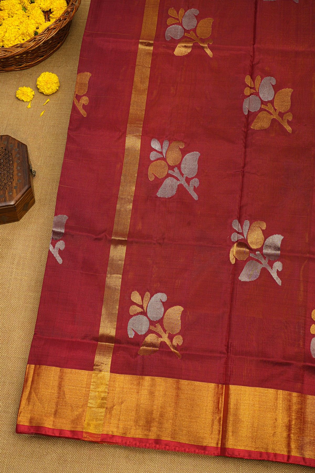 Uppada Silk Yellow Saree