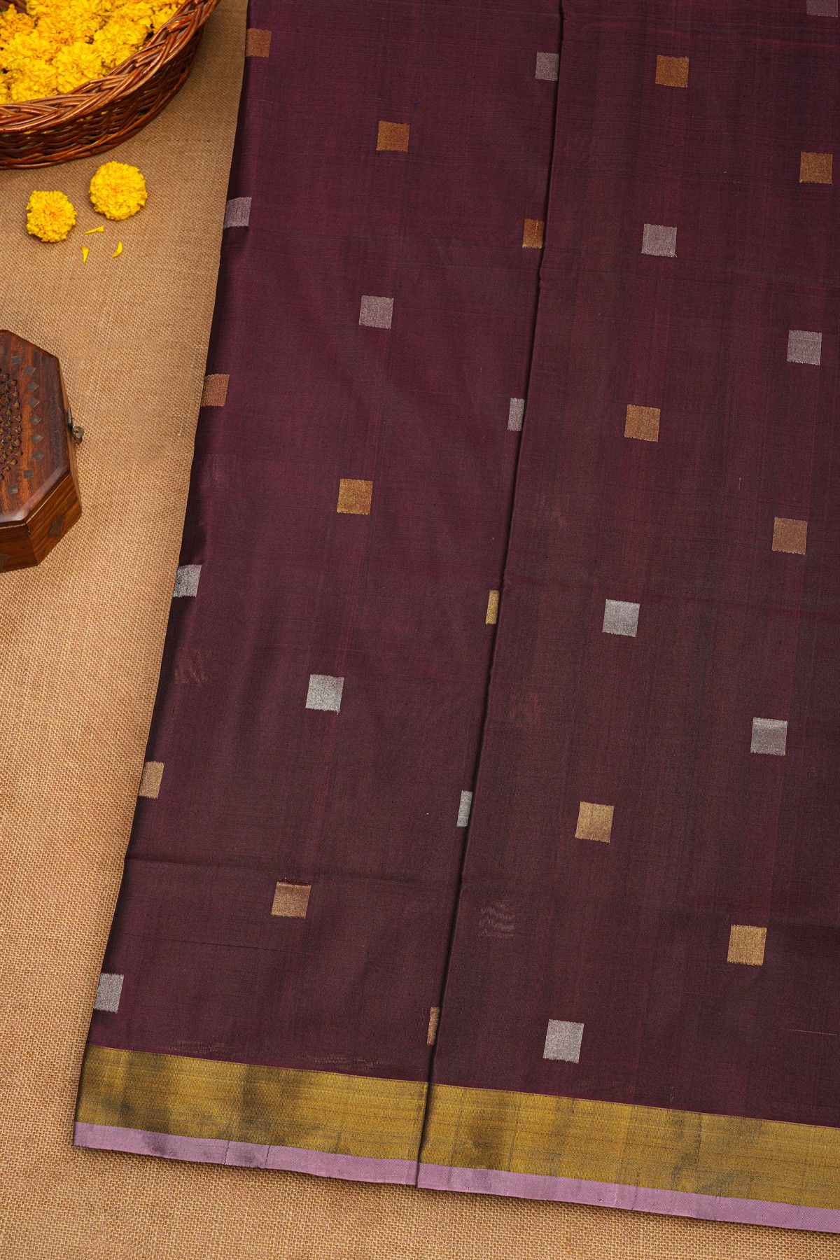Uppada Silk Brown Saree