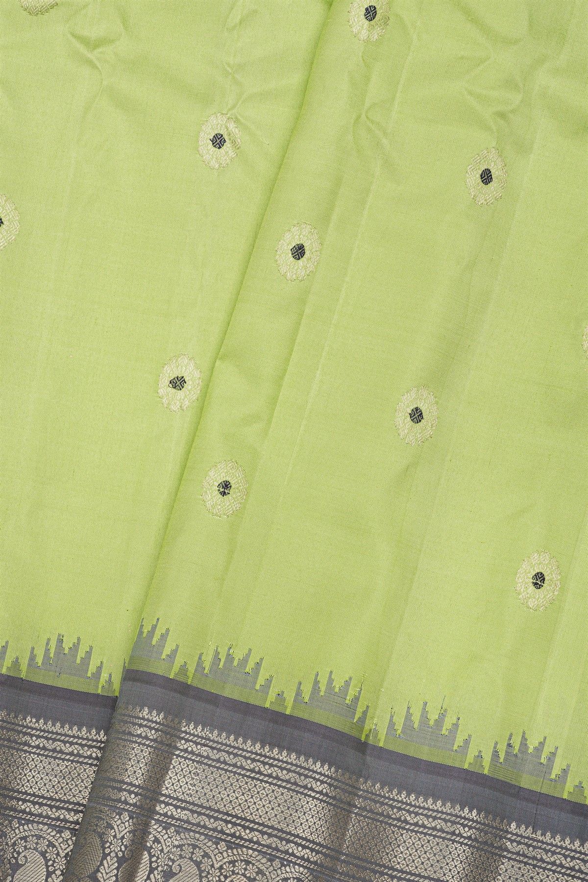Gadwal Silk Light Green Saree