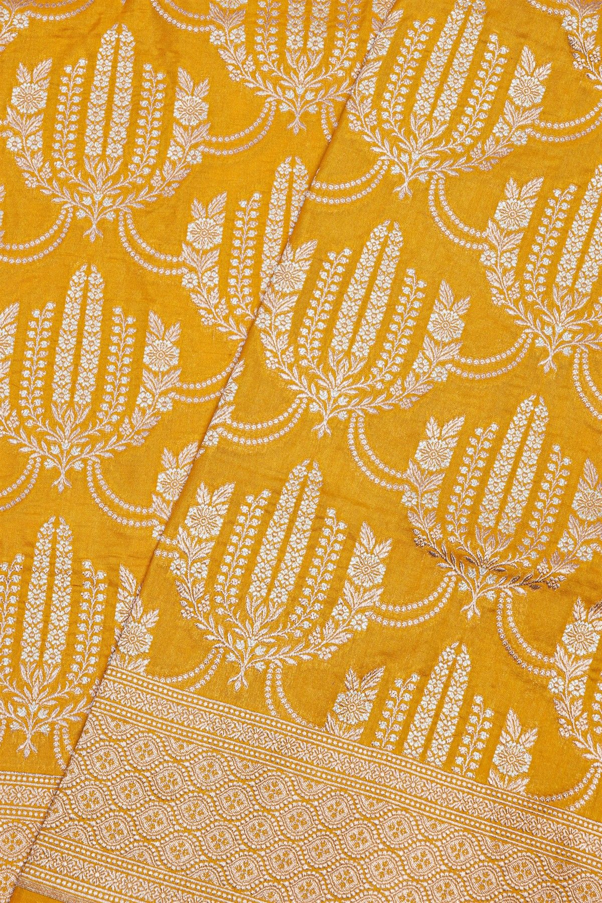 Banarasi Silk Yellow Saree