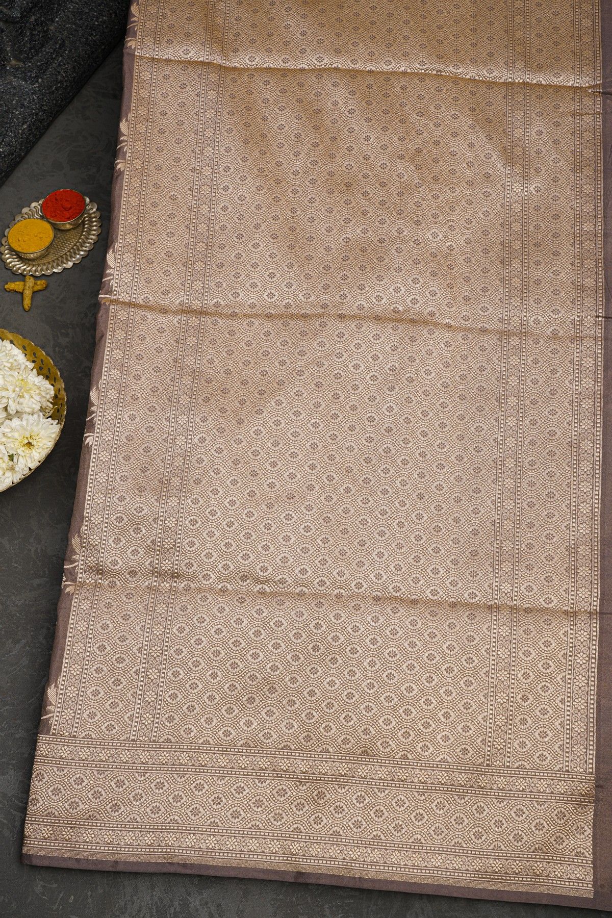 Banarasi Silk Grey Saree