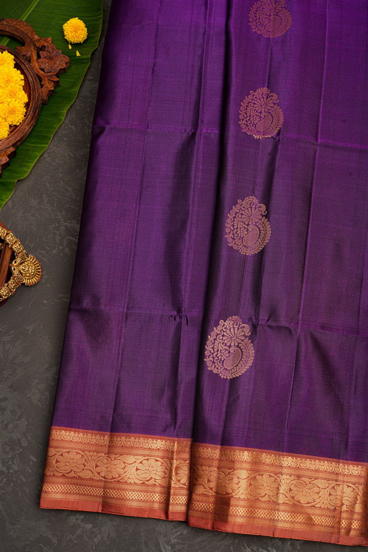Coimbatore Soft Silk Violet Saree