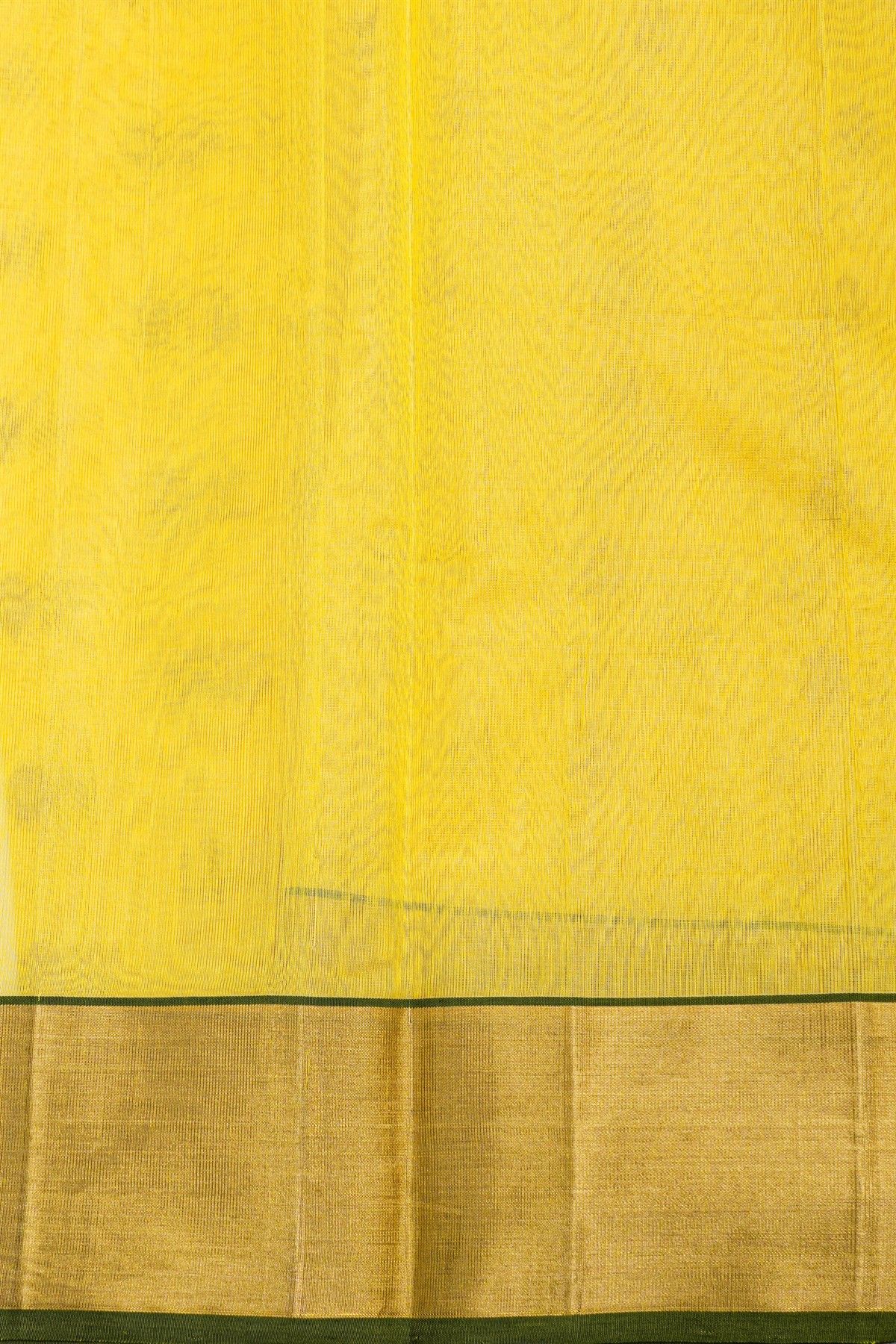 Chanderi Sico Yellow Saree