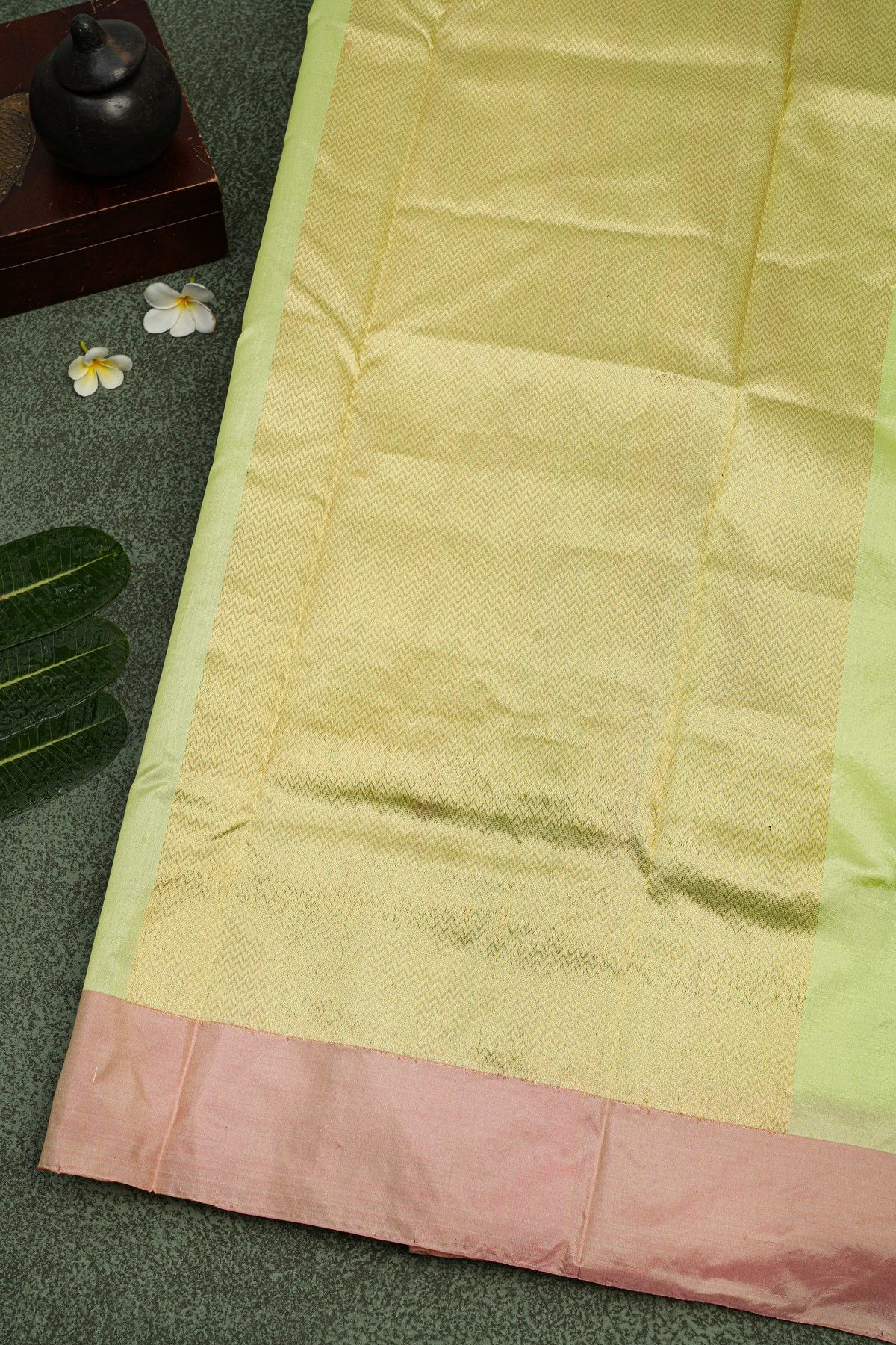 Chanderi Silk Light Green Saree