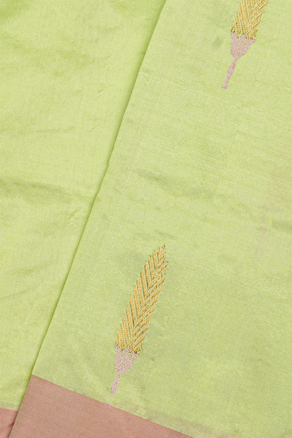 Chanderi Silk Light Green Saree