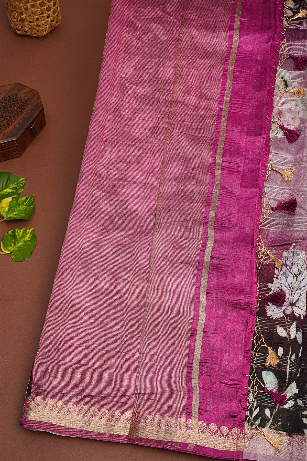 Matka Silk Multicolour Saree
