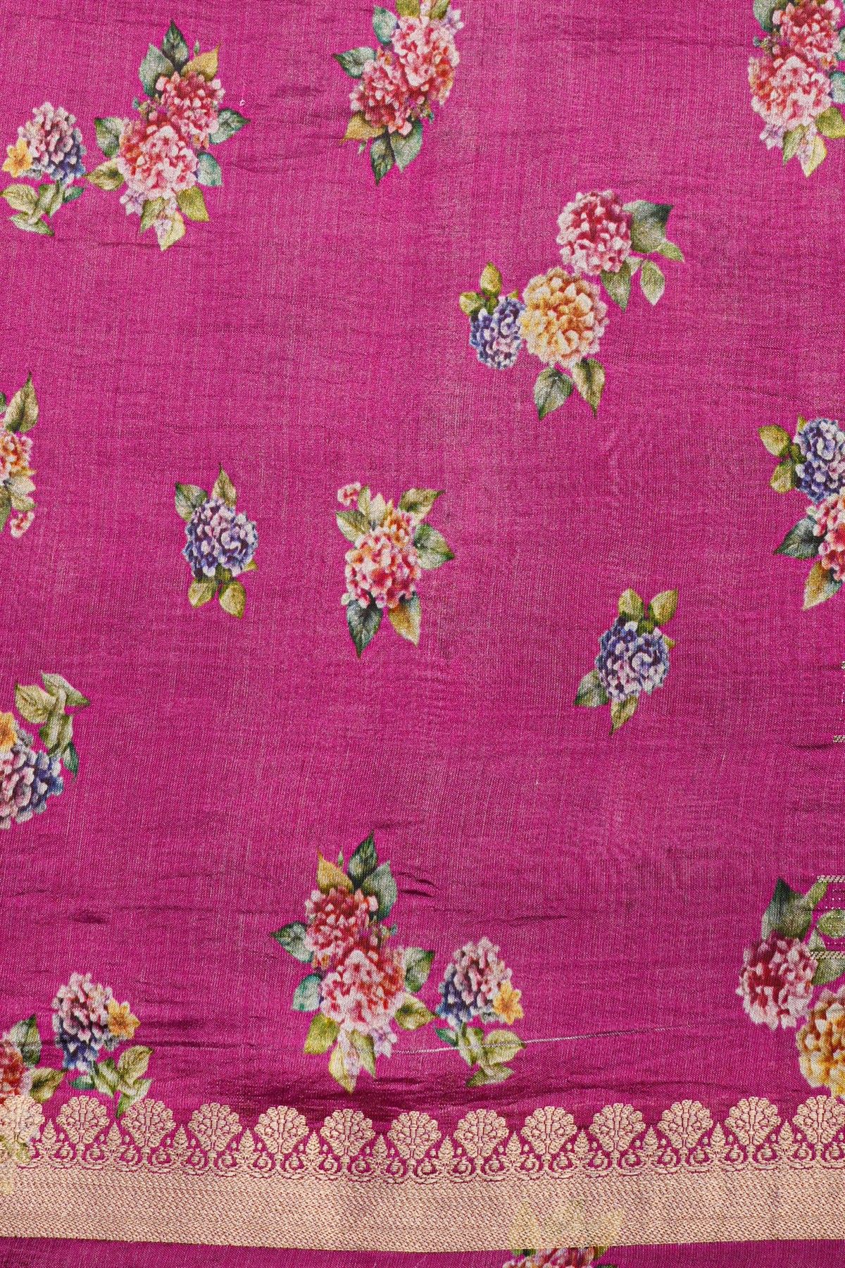 Matka Silk Multicolour Saree