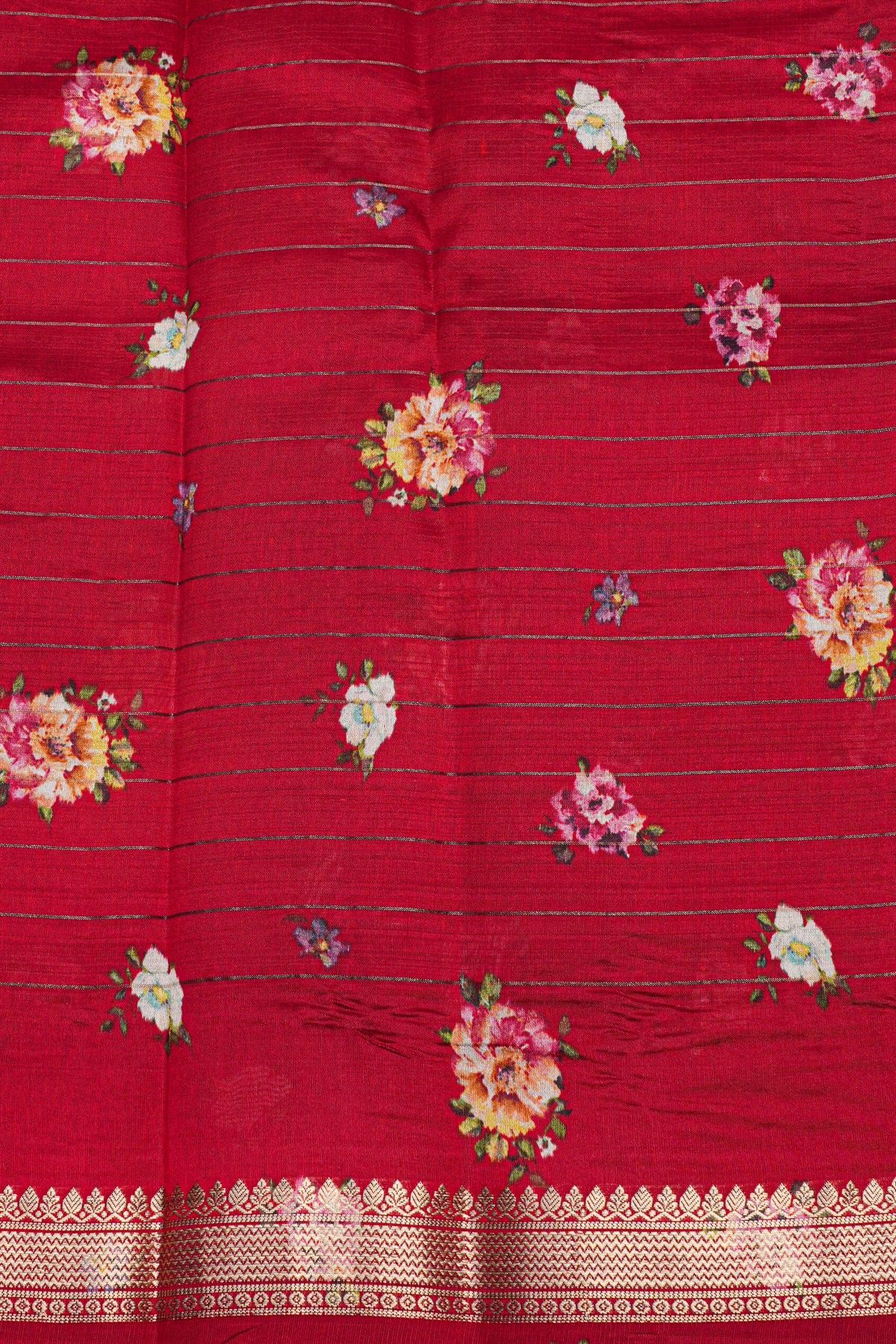 Matka Silk Red Saree