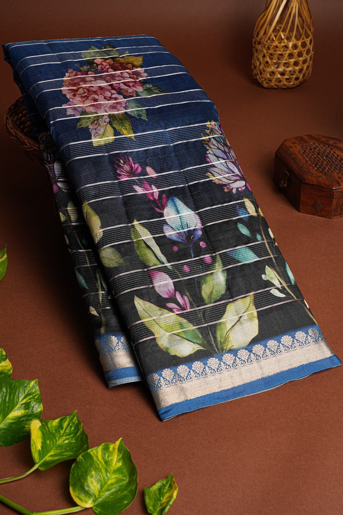 Matka Silk Multicolour Saree