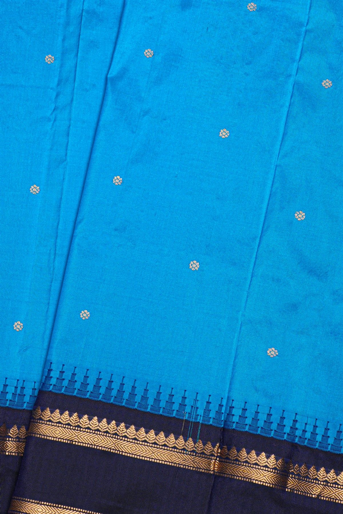 Narayanpet Silk Sky Blue Saree