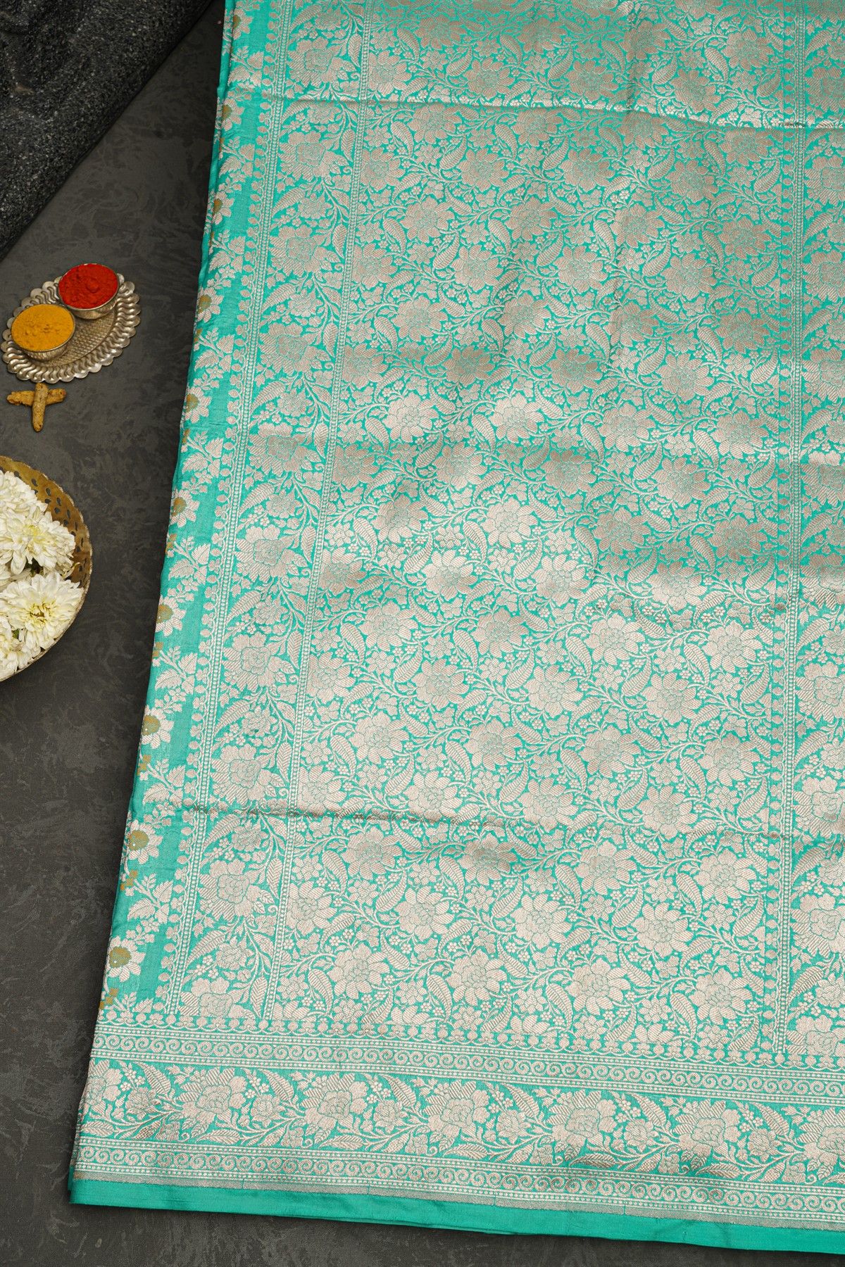 Banarasi Silk Sky Blue Saree
