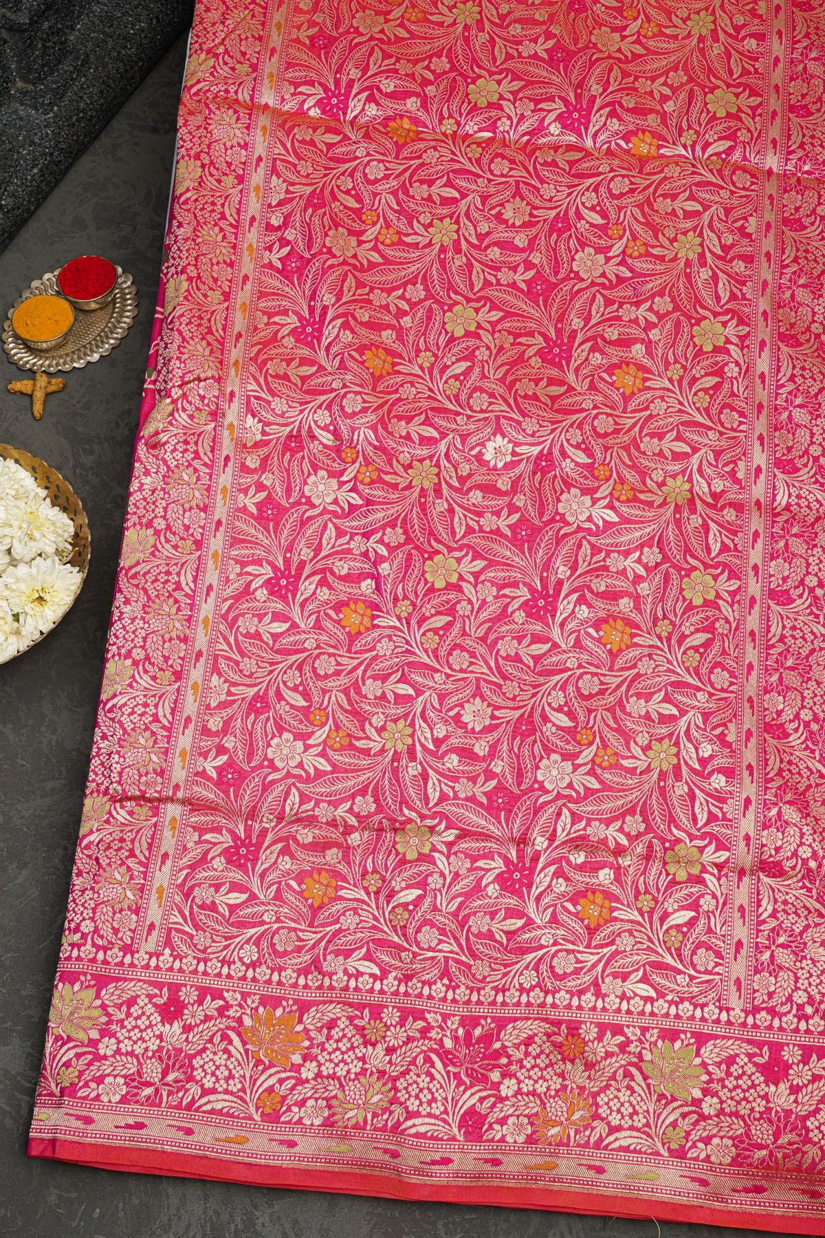 Banarasi Silk Pink Saree