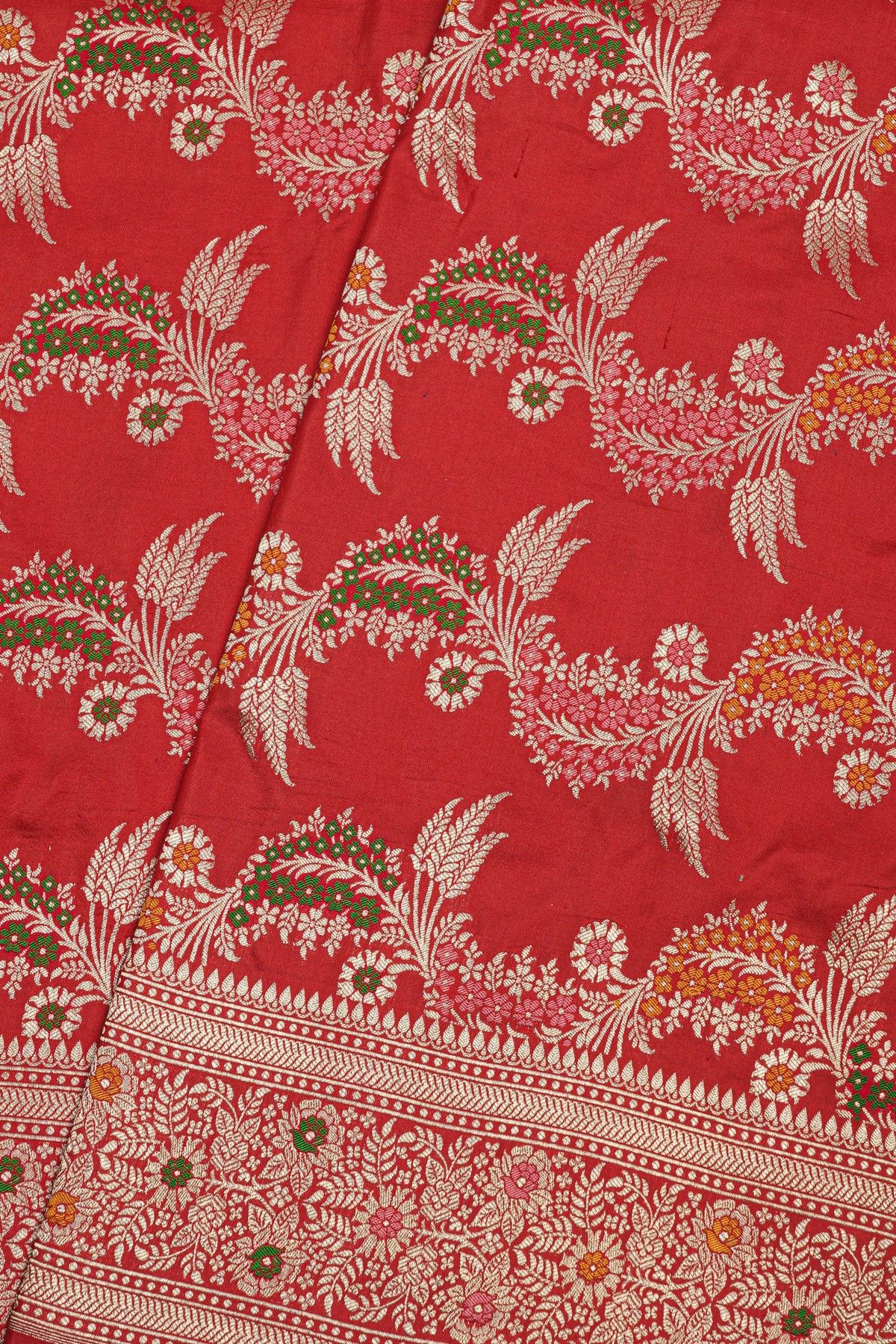 Banarasi Silk Red Saree