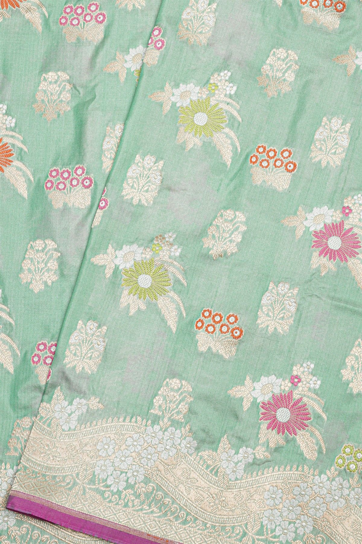 Banarasi Silk Sky Blue Saree