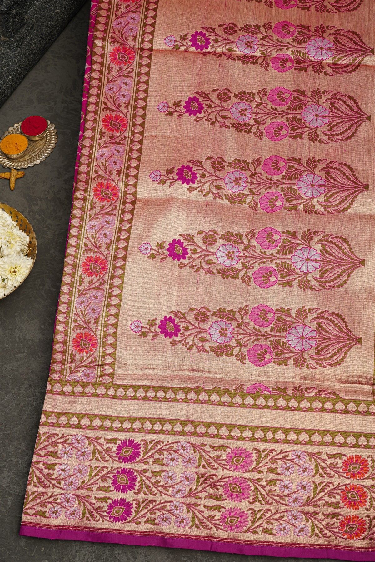 Banarasi Silk Pink Saree