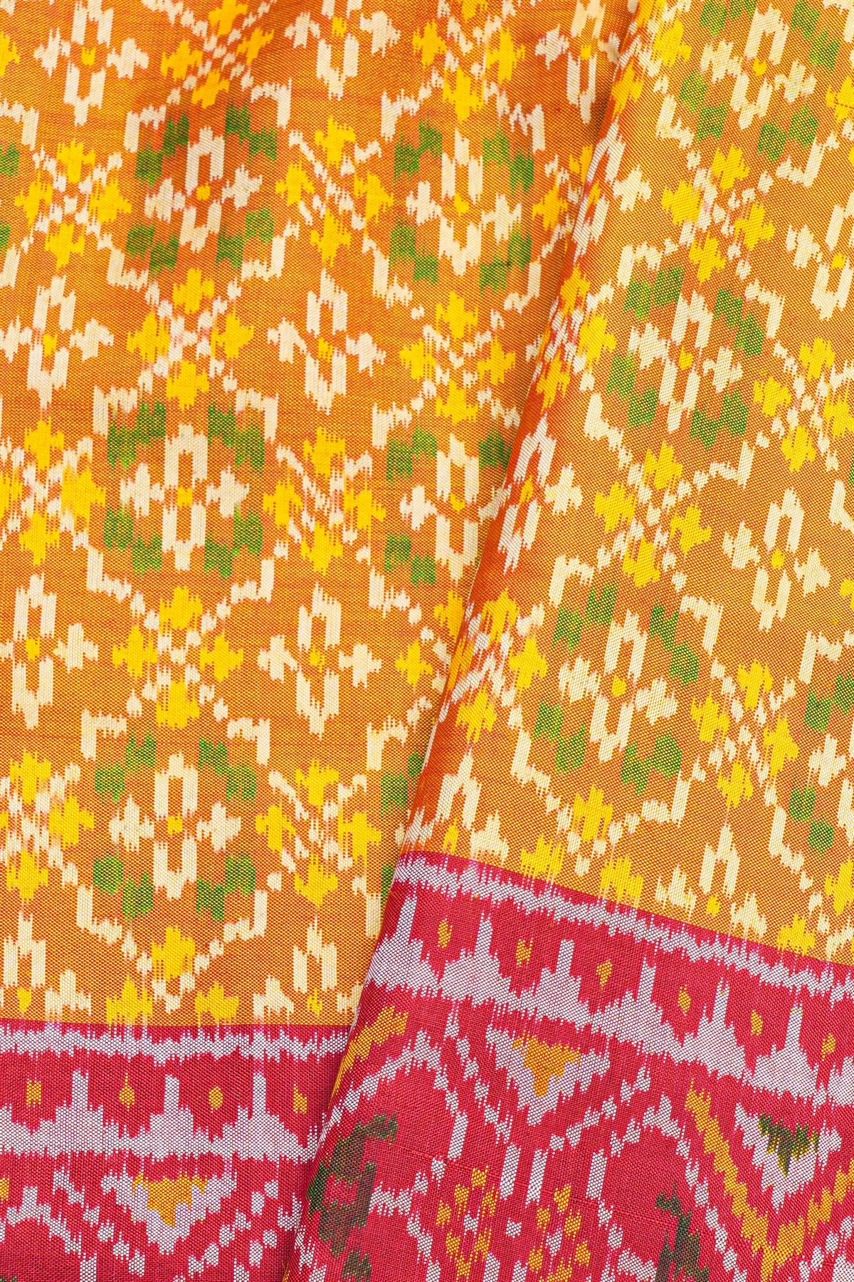 Patola Weaving Silk Multicolour Saree