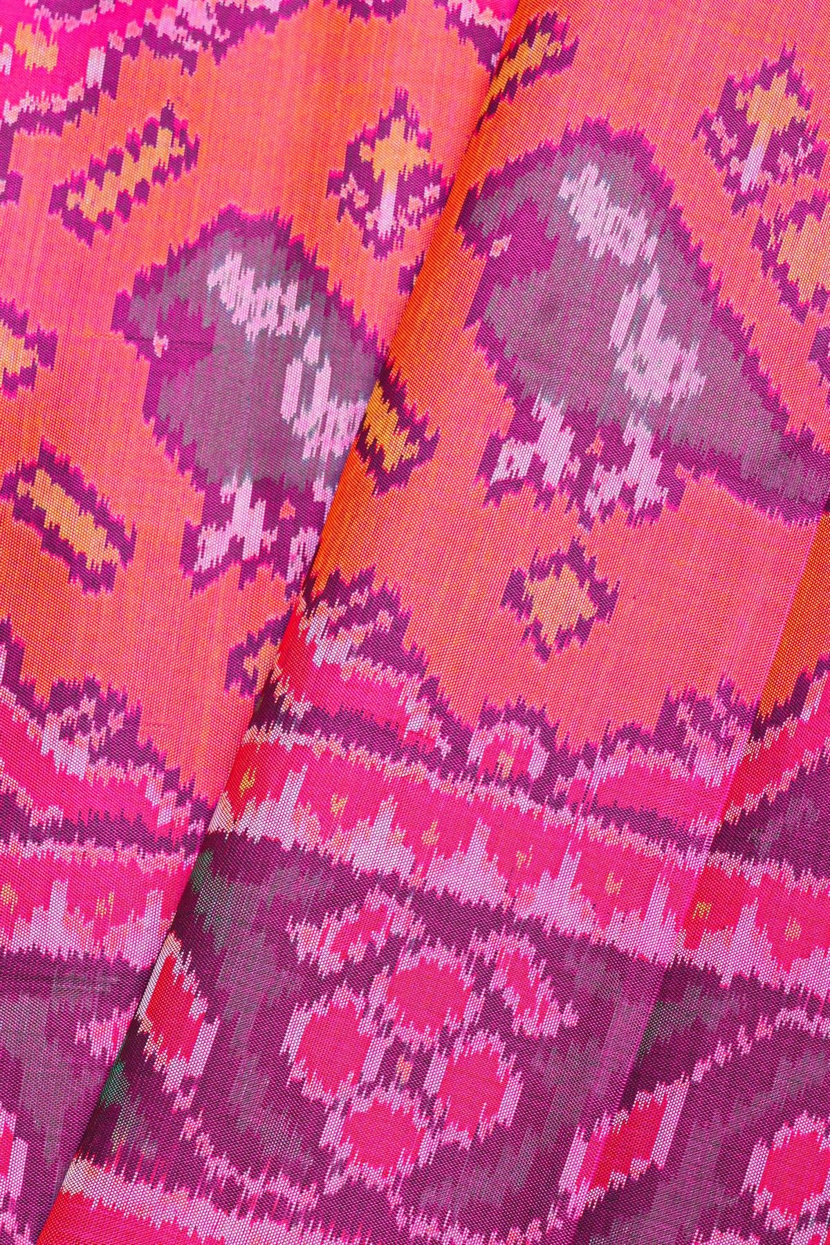 Patola Weaving Silk Multicolour Saree