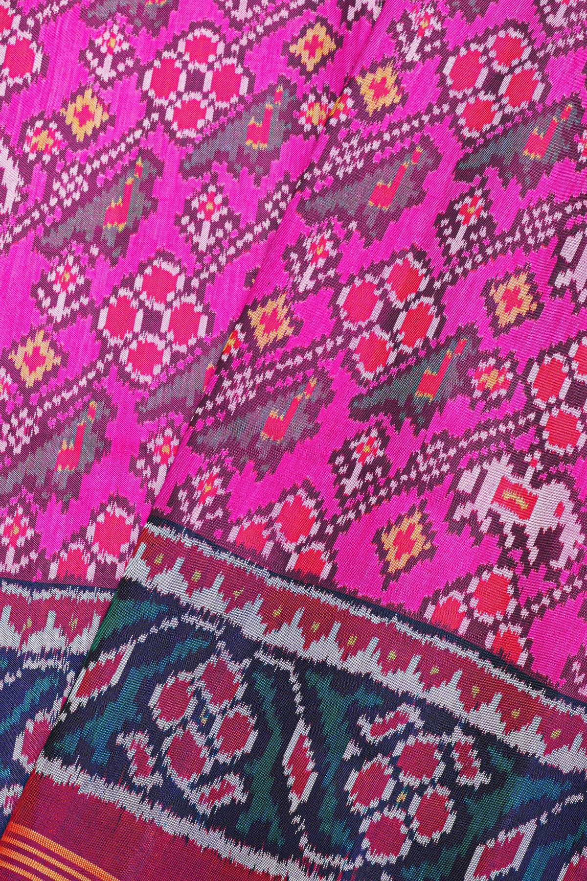 Patola Weaving Silk Pink Saree