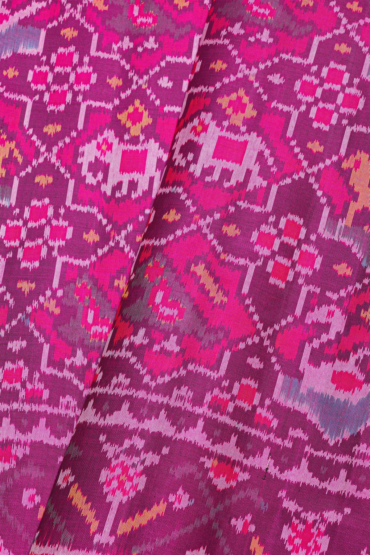 Patola Weaving Silk Multicolour Saree