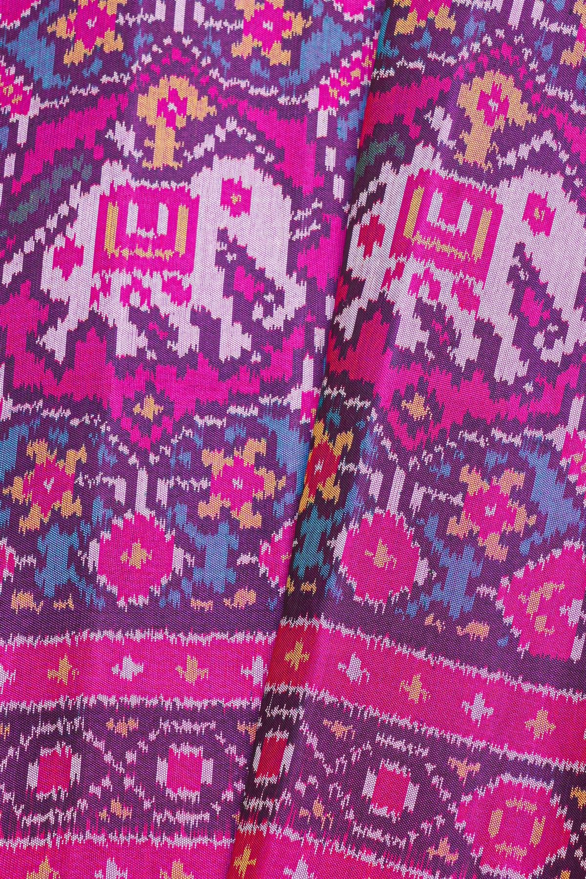 Patola Weaving Silk Multicolour Saree