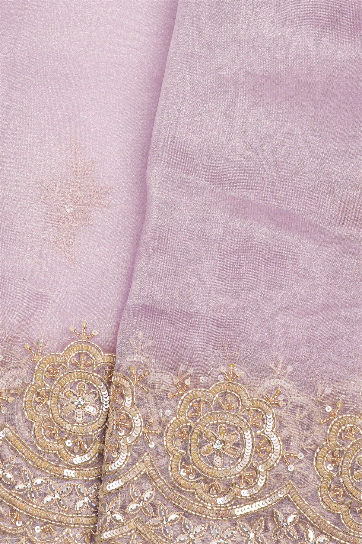 Designer Organza Lilac Saree