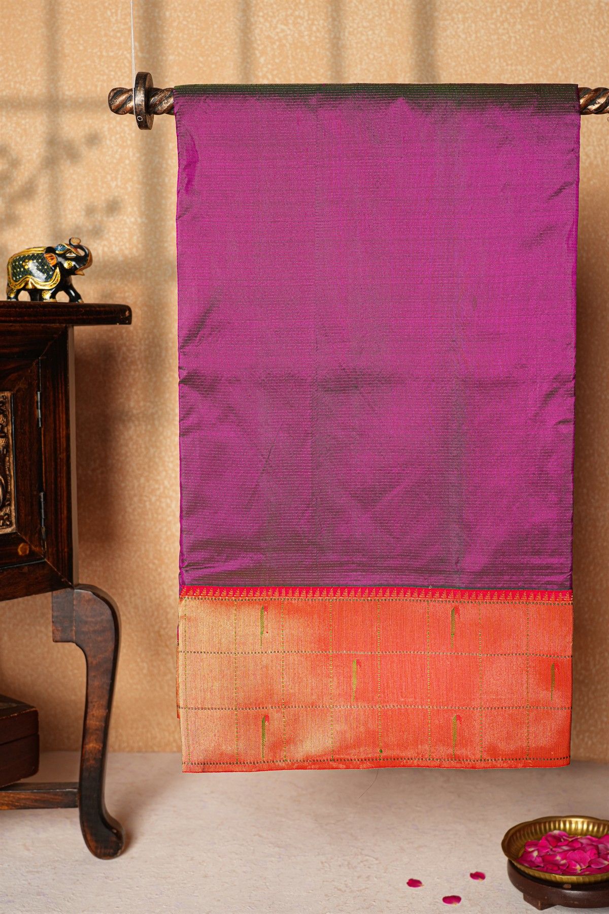 Paithani Silk Purple Saree