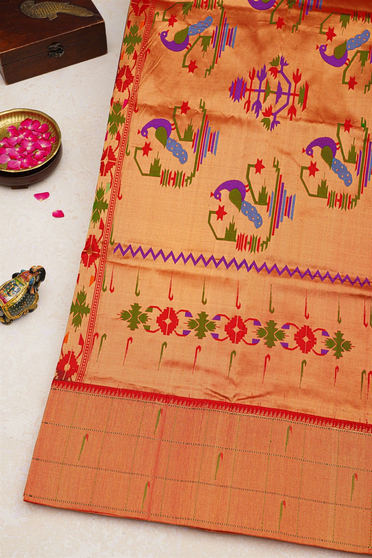 Paithani Silk Purple Saree