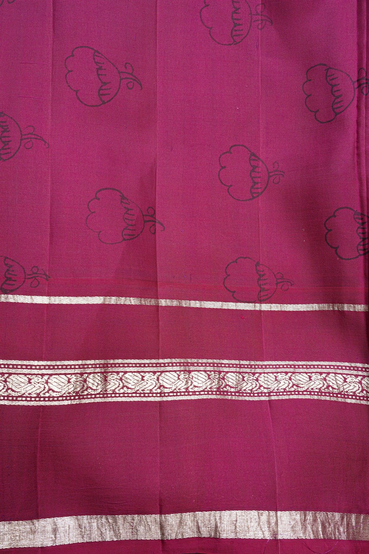 Kalamkari Silk Orange Saree