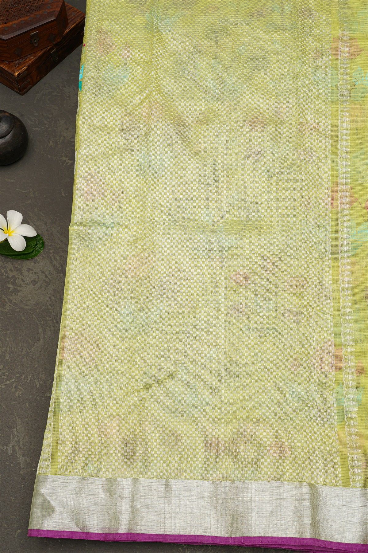 Zari Kota Yellow Saree